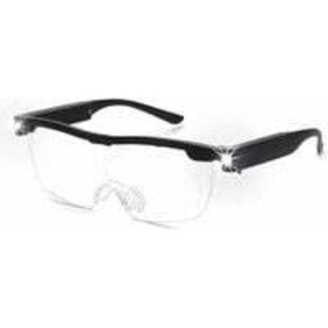 [JAMAIS UTILISÉ]1PC Lunettes loupes 160 % avec lumière LED rechargeable - Lunettes grossissantes puissantes - Lunettes mains libres pour travail rapproché, artisanat, bijoutiers, lecture, loisirs