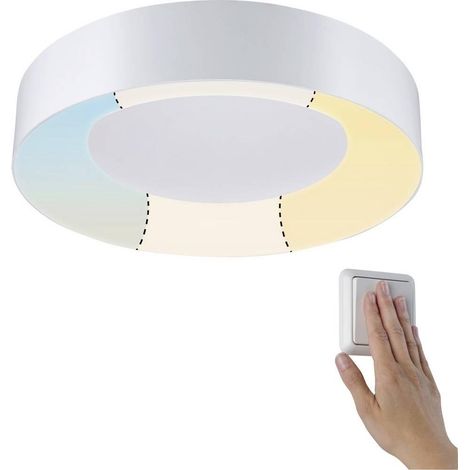 Paulmann Casca plafón blanco 40 cm LED integrada