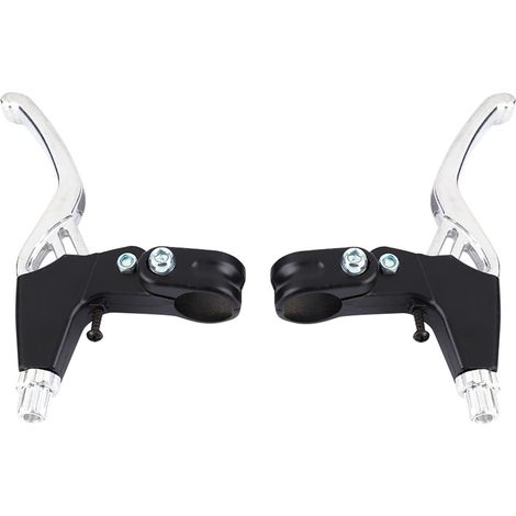 1 Paire de Poignées de Frein en Alliage d'Aluminium pour VTT/Vélo de Montagne (Argent) (1/5)