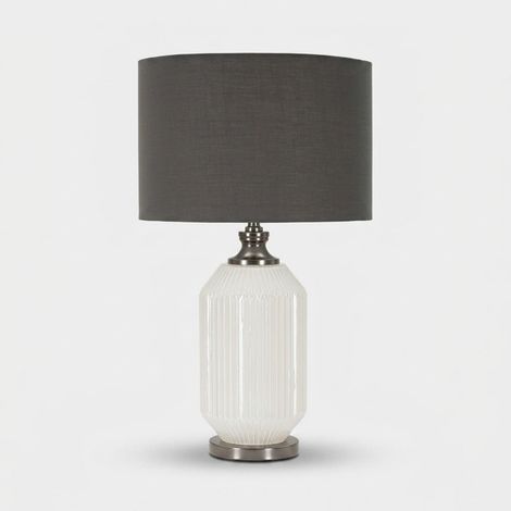Tischlampe aus Glas und Stoff Brighty (1/5)