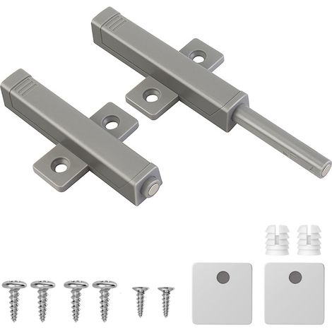 2 Lot Poussoir pour porte, Mécanisme lourd, Ressort haute performance, Pour cuisine, Armoire (1/5)