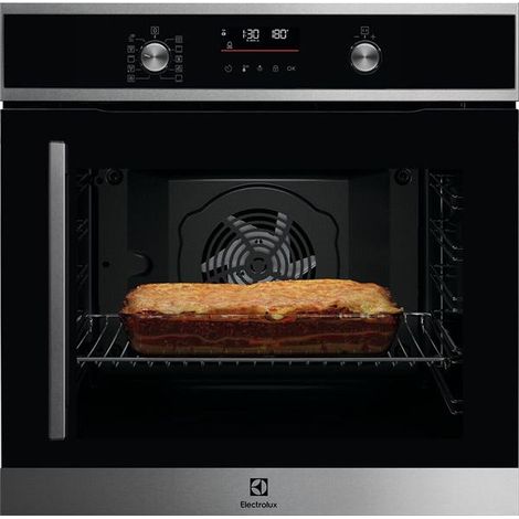 72-liter-einbaubackofen (60 cm) mit pyrolyse-selbstreinigung, edelstahl - Electrolux - EOF6P46RX
