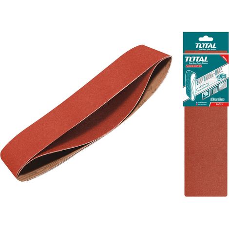 TOTAL Jeu de 2 bandes de ponçage TAC75 P40 (1/3)