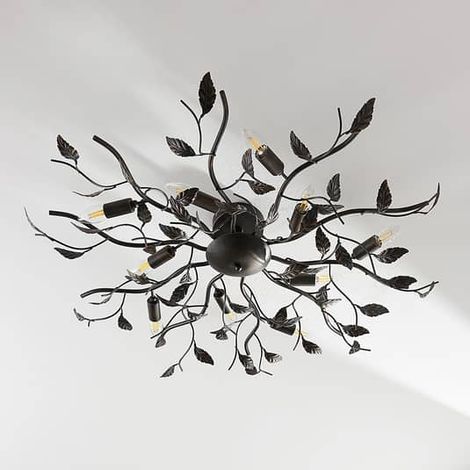 [GEBRAUCHT] Lindby Deckenlampe Yos Wohnzimmerleuchte Deckenlampe Deckenlicht E14 Schwarz B-Ware