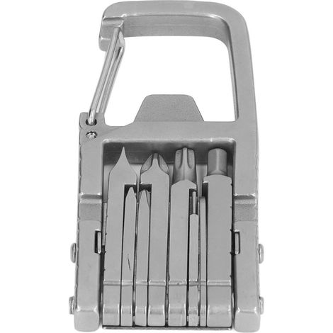 Outil multifonction porte-clés 12 en 1 pliable, embout de tournevis extérieur en acier inoxydable (1/5)