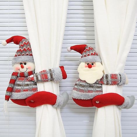 Boutons pour rideaux de Noël, décorations de Noël, articles du Père Noël, décorations de vitrines, cadeaux de Noël