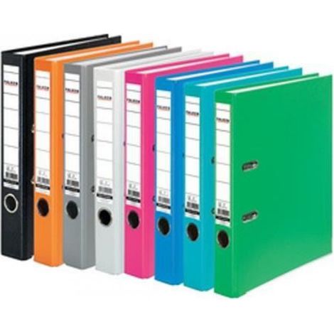 Classeur PP - 50 mm - Protection Bords Renforcée - Intérieur Gris - Mécanisme Levier - Certifié FSC - 1 Pièce