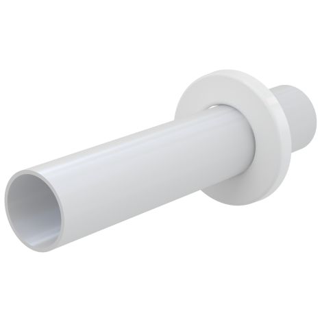 TUBO DE SIFÓN DE PVC DE Ø40 MM CON ROSETÓN PARA LAVABO Y FREGADERO