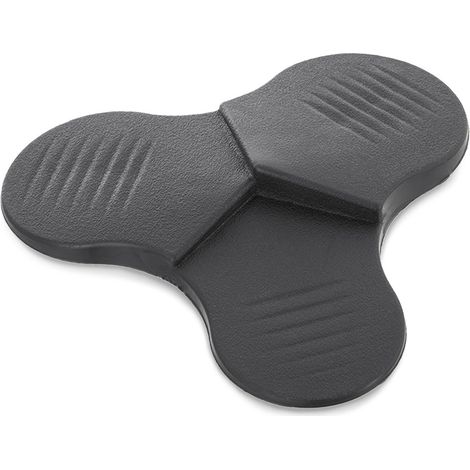 Tope de puerta gris de 12x12x1,8 cm