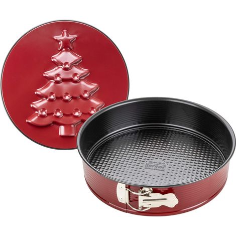 Zenker Tortiera apribile 2 in 1. Un fondo classico e un fondo a forma di albero di Natale (1/4)