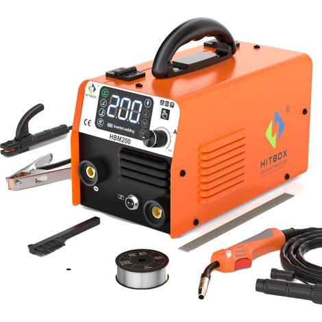 Soudeur MIG, fonctionnalité 3-en-1, alimentation automatique en fil, HBM200 (1/2)
