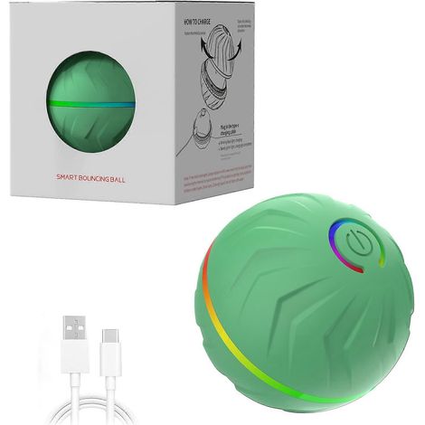 Balle interactive électrique sauteuse pour chien, résistante aux morsures et vibrante, pour chien et chat (1/4)