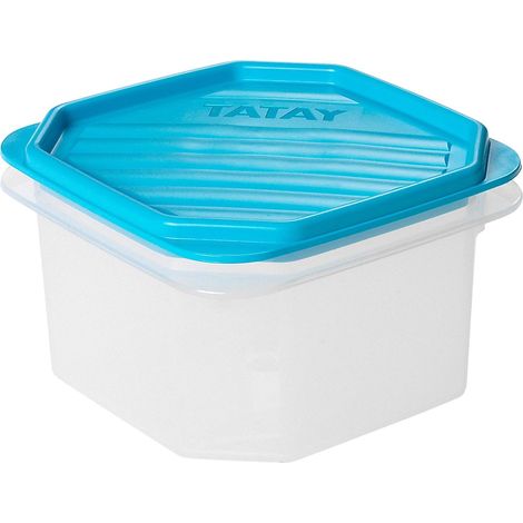 Boîte Alimentaire Plastique 0,6 L Flex, 12 x 12 x 7,5 cm (1/5)