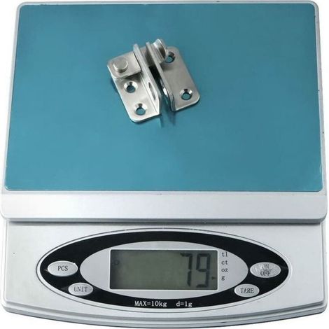 Cadenas pour porte coulissante EMS3001-B - Mors - Verrou de porte - Loquet à boucle - Crochet antivol - Finition acier inoxydabl (1/5)