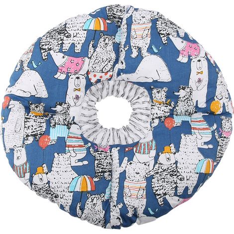 Collier de protection pour chat Soft Edge Circle, bleu, pour la santé du cou et la sécurité des morsures. (1/5)