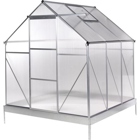 Garden Greenhouse APULIA Silver 190 cm