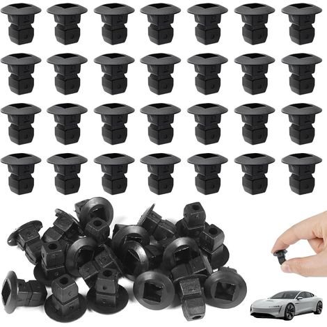 Lot de 40 clips de fixation N90833801 pour pare-chocs et garde-boue, écrous agrafes en plastique pour passage de roue, aile, pare-chocs, compatibles avec certains modèles VW, Audi, Seat et Skoda (1/5)