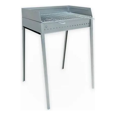 Barbecue a carbone Lisa Stromboli 60x40 portatile in acciaio inox (1/10)