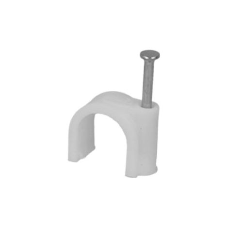 Cavalier attache-fil à clouer pour câble diamètre 8mm (1/2)