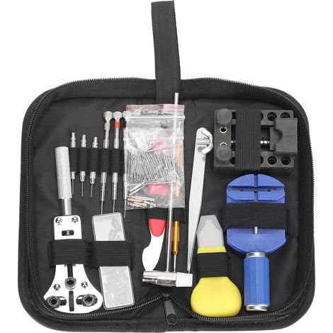 Kit Outils Réparation Montre - Ouvre-Couvercle Arrière - Changement Batterie - Pour Montres Mécaniques et Quartz - 10 Pièces