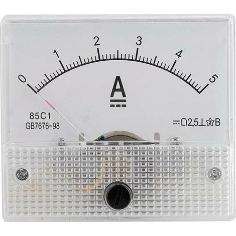 Analoges Amperemeter und Voltmeter (5 A), analoges Stromamperemeter und Voltmeter 85C1 CC