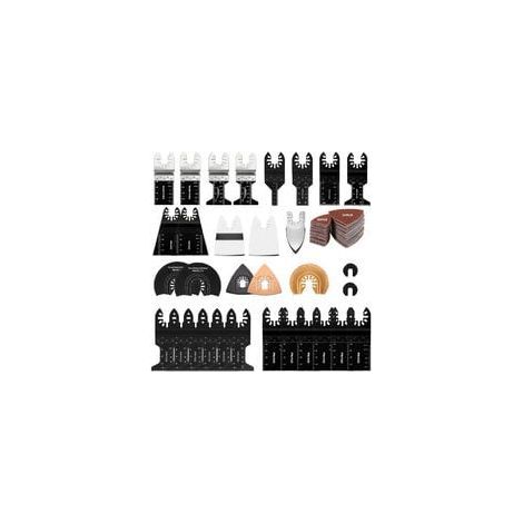 72-teiliges Zubehörset für Multifunktionswerkzeuge, professionelles Sägeblatt-Set für Holz, Metall und Kunststoff, universelle Sägeblätter für Fein Multimaster, Dremel, Bosch, Makita und Dewalt (1/5)