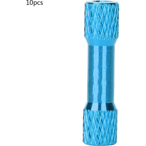 10 Entretoises Féminines M3x25mm en Alliage d'Aluminium Anodisé Bleu Clair pour Colonne d'Écartement Équilibrée de Quadricoptère (1/5)