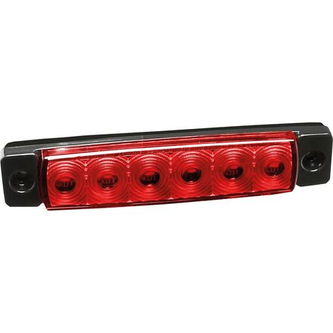 Luce ingombro - 6 Led - 12/24V - Rosso (1/5)