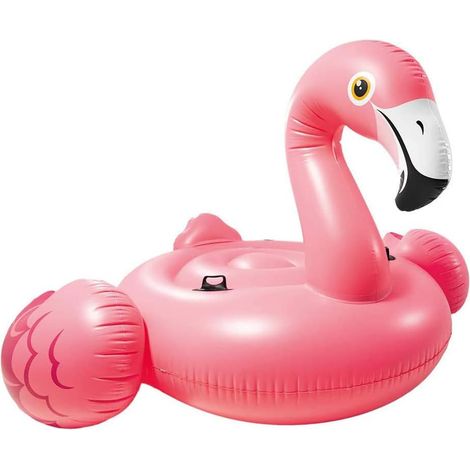 Aufblasbarer Flamingo-Schwimmring, dicker Einhorn-Schwimmring, aufblasbares Wasserspielzeug für Kinder. (1/4)