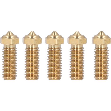 Buse en laiton pour imprimante 3D, extrudeuse de 0.4mm, 5 pièces, pour QIDI X Max3 Smart3 Plus3 (1/5)
