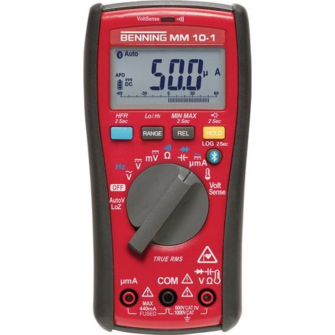 Benning MM 10-1 Hand-Multimeter digital Datenlogger, LoZ CAT IV 600 V Anzeige (Counts): 6000 (1/5)