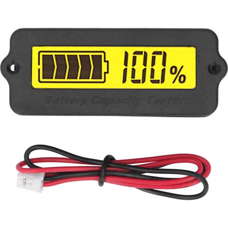 Moniteur de tension de capacité de batterie, indicateur de niveau numérique Portable pour véhicule électrique RV 36V