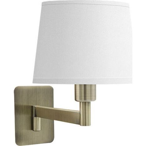Aplique de pared Cueza con 1 bombilla E14, en piel y blanco, dimensiones 24 x 15 x 28 cm