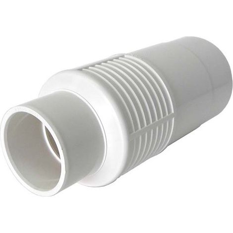 Tubo a parete Ø 90 mm per ugelli in plastica PVC, bianco.