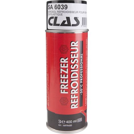 Aérosol refroidisseur 400ml pour réparation plastique - SA 6039 - CLAS Equipements