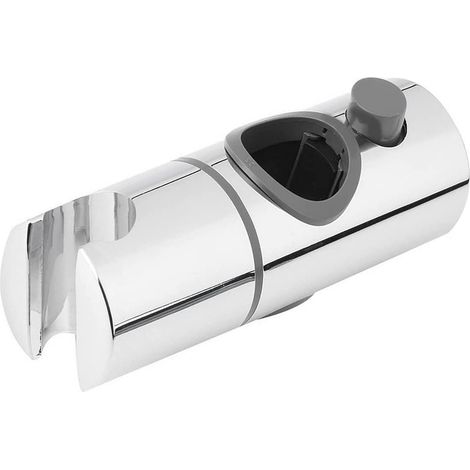 Support de pommeau de douche réglable 24 mm pour barre coulissante, pince de remplacement salle de bain, porte-sprinkler rotatif 360°, embase fixe 24 mm. (1/3)