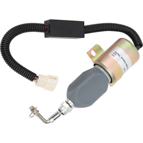 37V84A-56010 Motorstopp-Magnetventil, 12 V Gleichstrom, elektrische Kraftstoffabschaltung, Motorstopp-Zubehör, Diesel-Kraftstoffabschaltventil für Dieselmotoren (1/5)