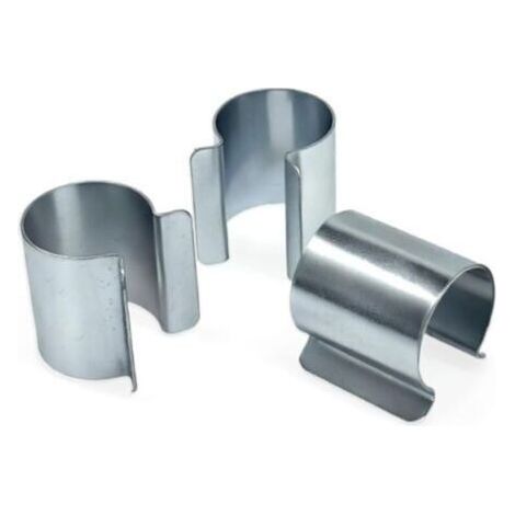 Lot de 25 Clips Serre Tunnel Bache Dia 25mm Dia32 mm Metal Clips de Fixation Bache Serre Attache Serre Clips en Acier Galvanise (dia 25mm)