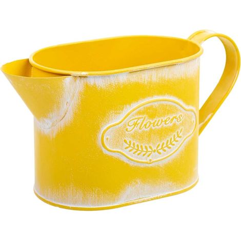 Regadera de metal amarillo 20,5x8,5x105/11h cm (1/5)