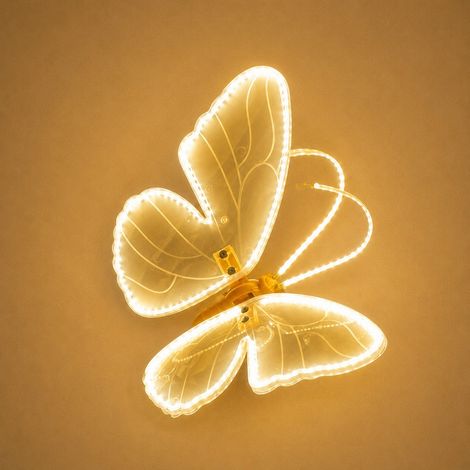 Star Import Italy Decorazione Farfalla Luminosa 40 cm con Adattatore (1/4)