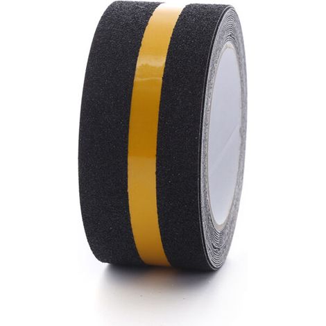 (Jaune 2m5cm) Ruban phosphorescent, antidérapant et givré, utilisé pour les avertissements d'escalier et le guidage réfléchissant (1/5)