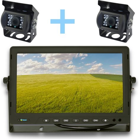 Kit per la vista posteriore Yatek Display 10.1" AHD + 2 telecamere di parcheggio 1080P Yatek