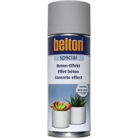 Bombe de peinture Belton effet béton gris 400ml