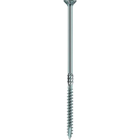 100 Vis Bois Tête Fraisée Galvanisées Résinées Tx 25 - 5x90 mm - D-Work