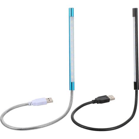 USB-Leselampe, 2er-Pack, dimmbare LED-Schwanenhalsleuchte mit Touch-Steuerung für Laptop, Homeoffice