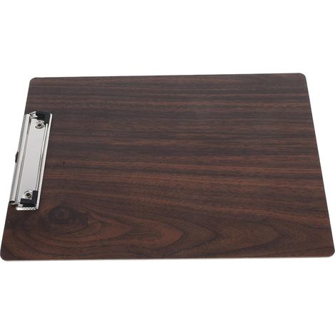 Porte-bloc Bois avec Pince Métal Solide Format Portable Léger pour Dessin (1/5)
