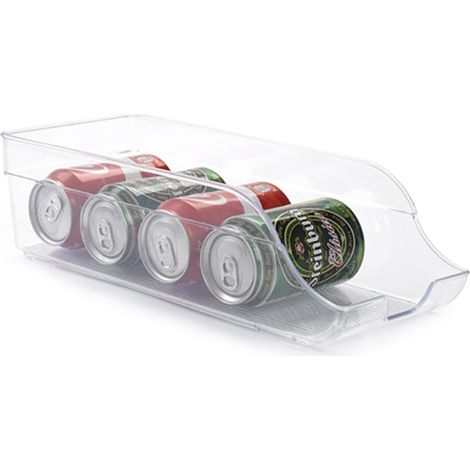 Trade Shop - Organizador Higiénico De Latas De Plástico Transparente Contenedor Frigorífico -
