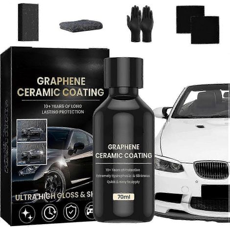 Revêtement céramique au graphène avancé pour voitures, kit de revêtement céramique de 70 ml pour l'entretien et le detailing automobile (1/4)