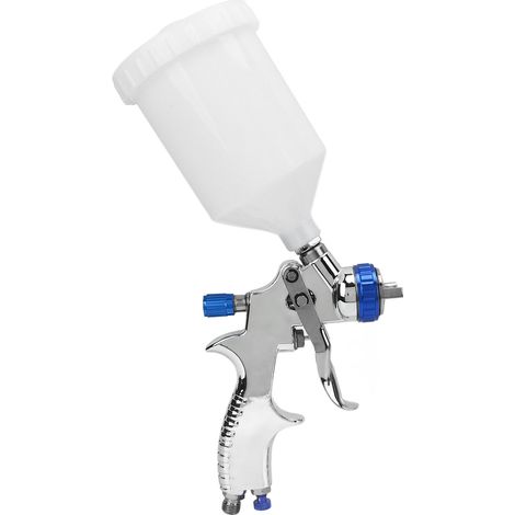 Sprühpistole mit einstellbarem Durchfluss und Zerstäubung, korrosionsbeständig, Niederdruck, professionell für wasserbasierte Farben, 600 ml (1/5)