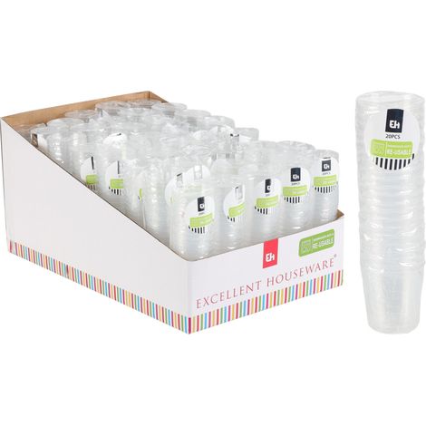 Bicchierini di plastica colorati per shot di vodka, 30 ml, 20 pezzi